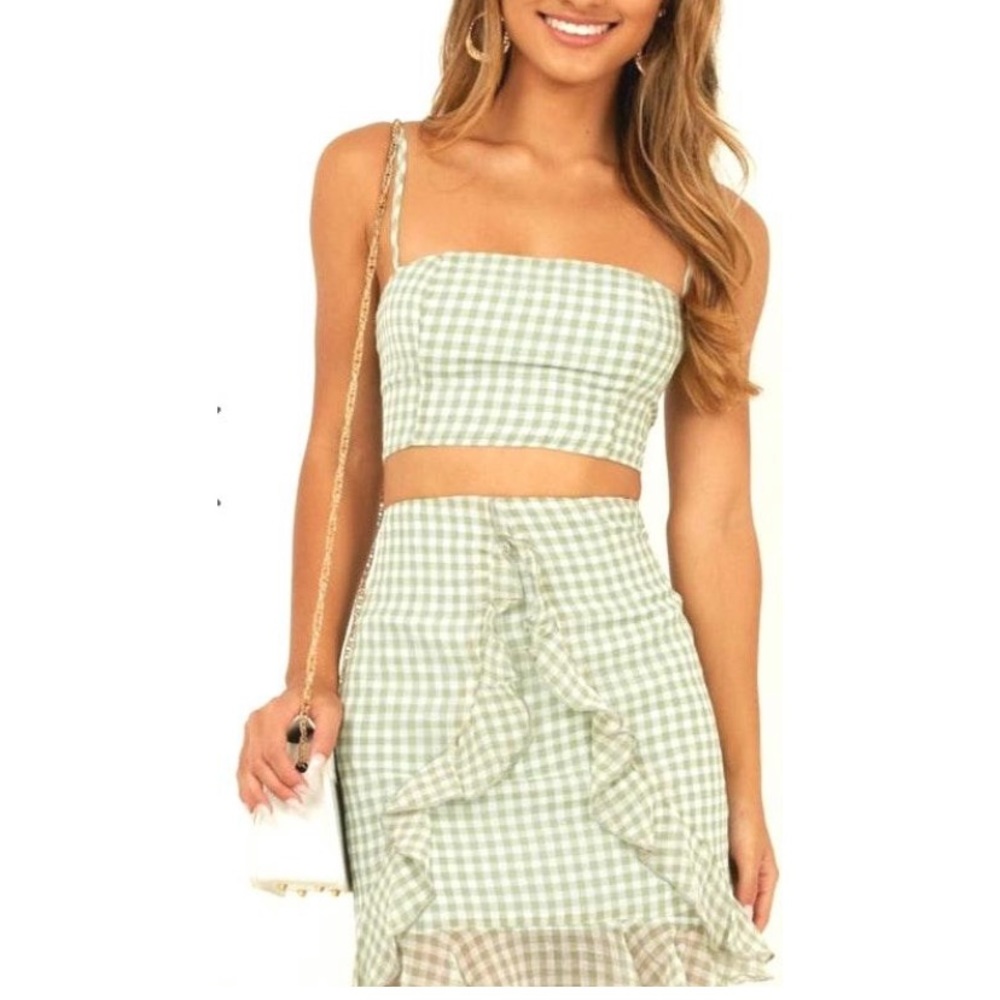 SHOWPO GINGHAM TWO PIECE SET